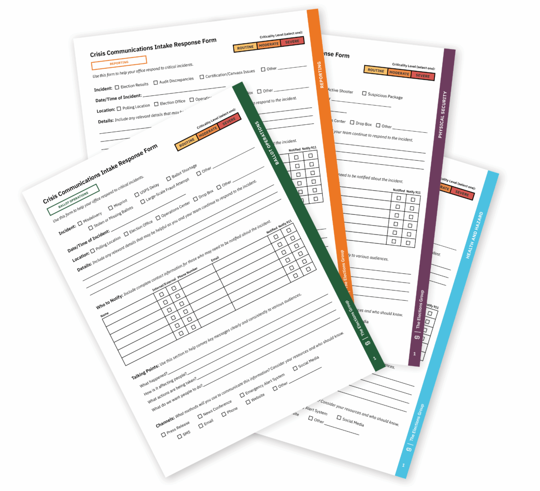 Preview of Crisis Communications Intake Response Forms